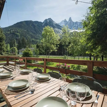 Flamme- Douillet-grand Jardin-terrasse - Bbq 霞慕尼
